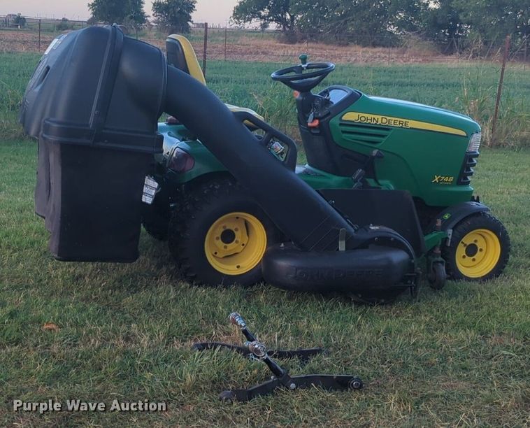 image for item DL1037 John Deere X748 lawn mower