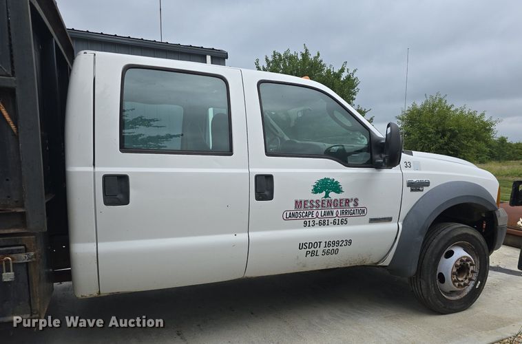 image for item DQ4547 2005 Ford F450 Super Duty XL dump truck