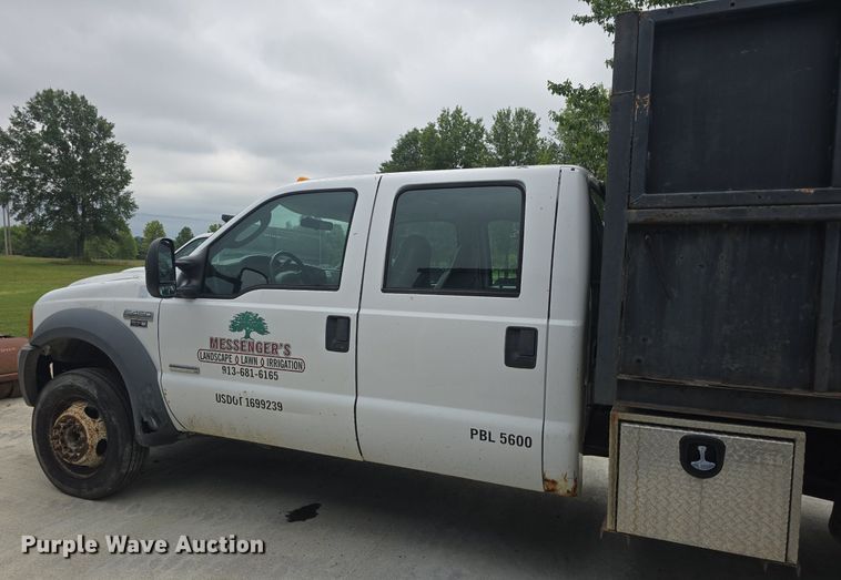 image for item DQ4547 2005 Ford F450 Super Duty XL dump truck