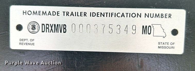 image for item DR4875 2024 Shop built equipment trailer