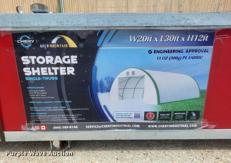 image for item DR4919 Gold Mountain  S203012R arch storage shelter