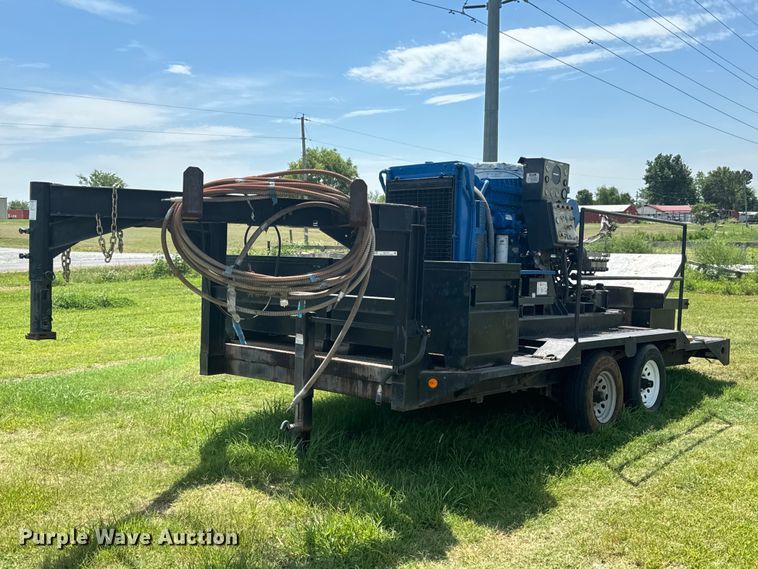 image for item DX1019 Shop built flatbed trailer