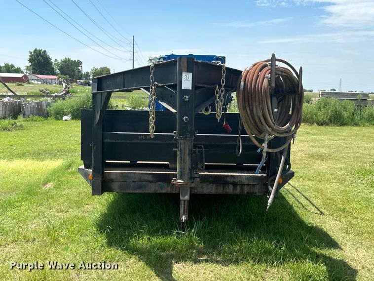 image for item DX1019 Shop built flatbed trailer