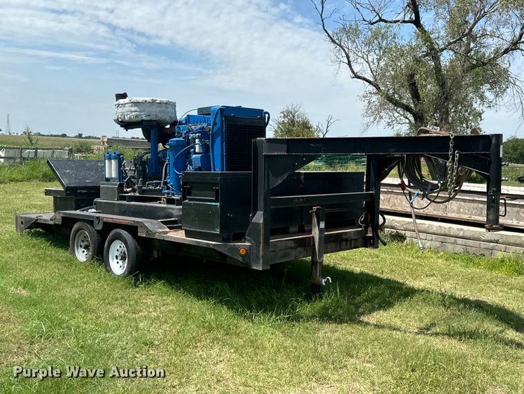 image for item DX1019 Shop built flatbed trailer