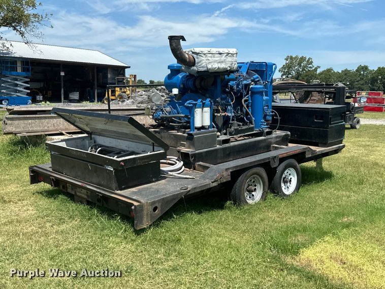 image for item DX1019 Shop built flatbed trailer