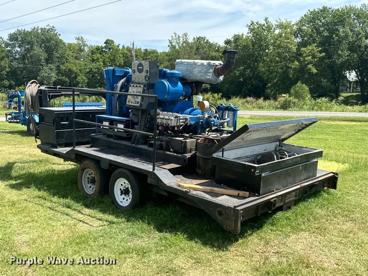 image for item DX1019 Shop built flatbed trailer