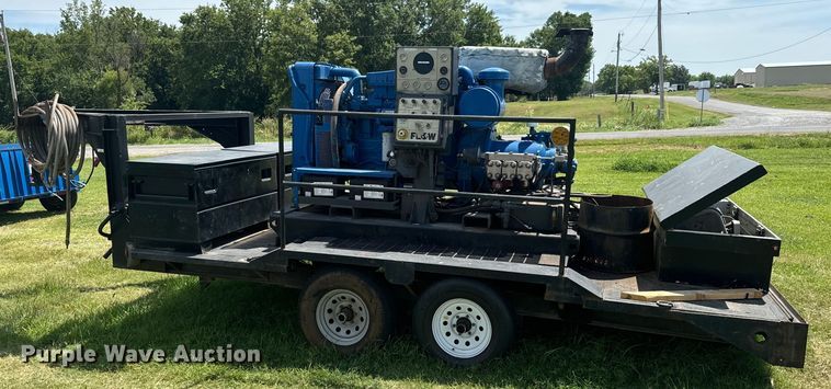 image for item DX1019 Shop built flatbed trailer