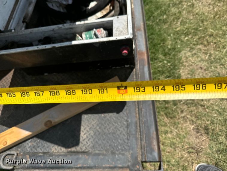 image for item DX1019 Shop built flatbed trailer