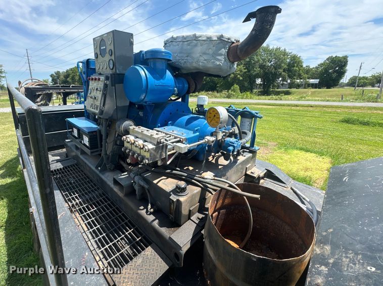 image for item DX1019 Shop built flatbed trailer