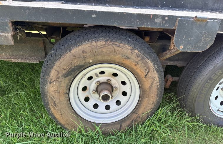 image for item DX1019 Shop built flatbed trailer