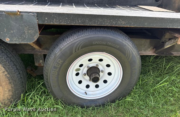 image for item DX1019 Shop built flatbed trailer