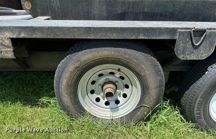 image for item DX1019 Shop built flatbed trailer