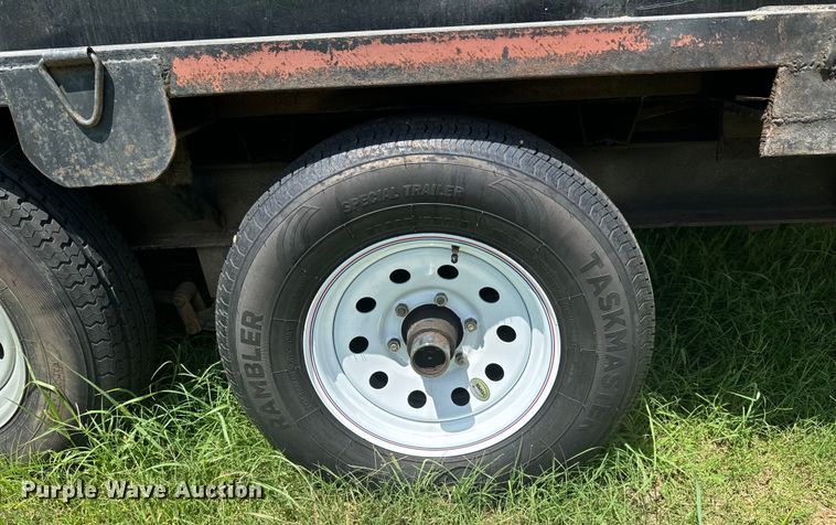 image for item DX1019 Shop built flatbed trailer