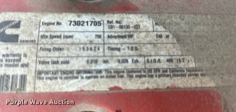 image for item EG0905 2010 Freightliner  Business Class M2 box truck