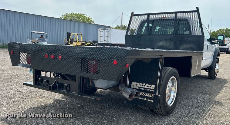image for item EG0926 2013 Ford F550 Super Duty Crew Cab flatbed truck