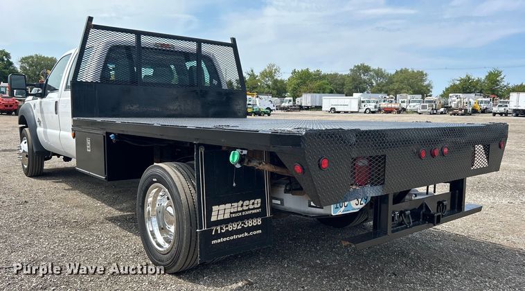image for item EG0926 2013 Ford F550 Super Duty Crew Cab flatbed truck