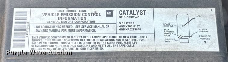 image for item EJ4485 2004 GMC Yukon 1500 SUV