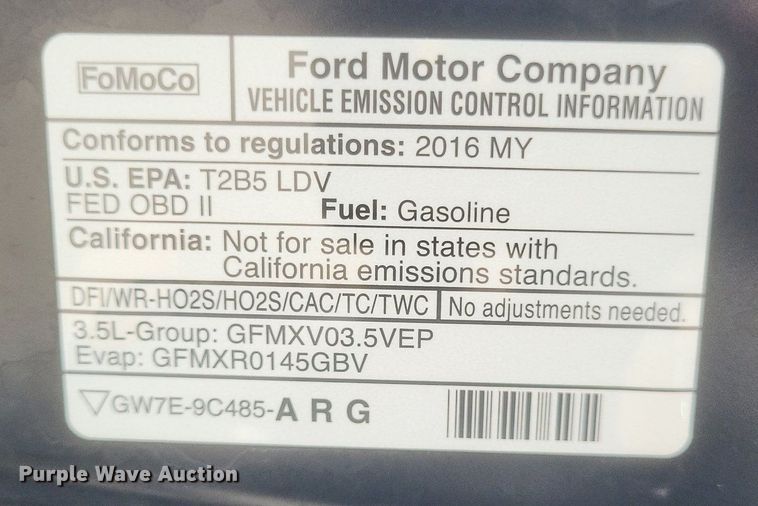 image for item EJ8012 2016 Ford  Explorer Police Interceptor  SUV