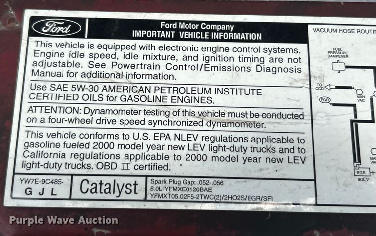 image for item EK3023 2000 Mercury  Mountianeer SUV