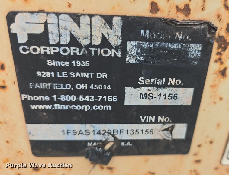 image for item EK6310 2011 Finn BB30218 bark blower