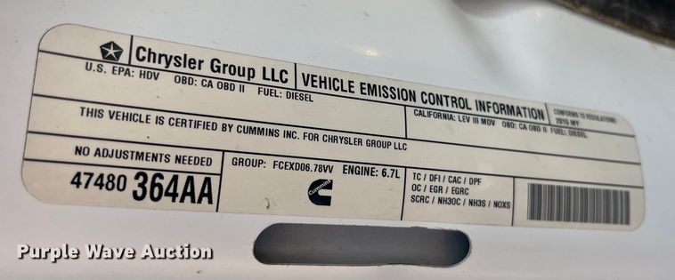 image for item EK8862 2015 Ram 2500HD Crew Cab pickup truck