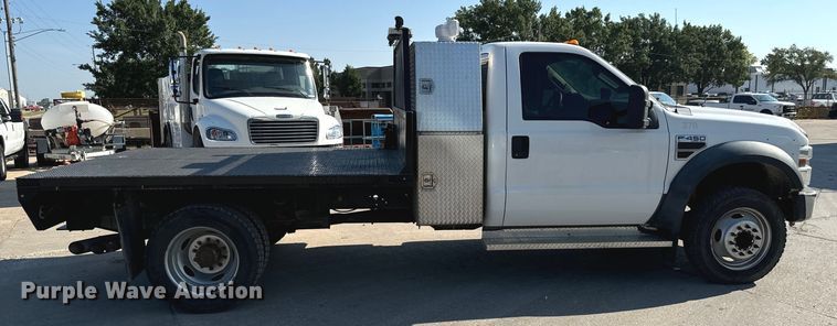 image for item LF9899 2009 Ford F450 Super Duty XL flatbed truck