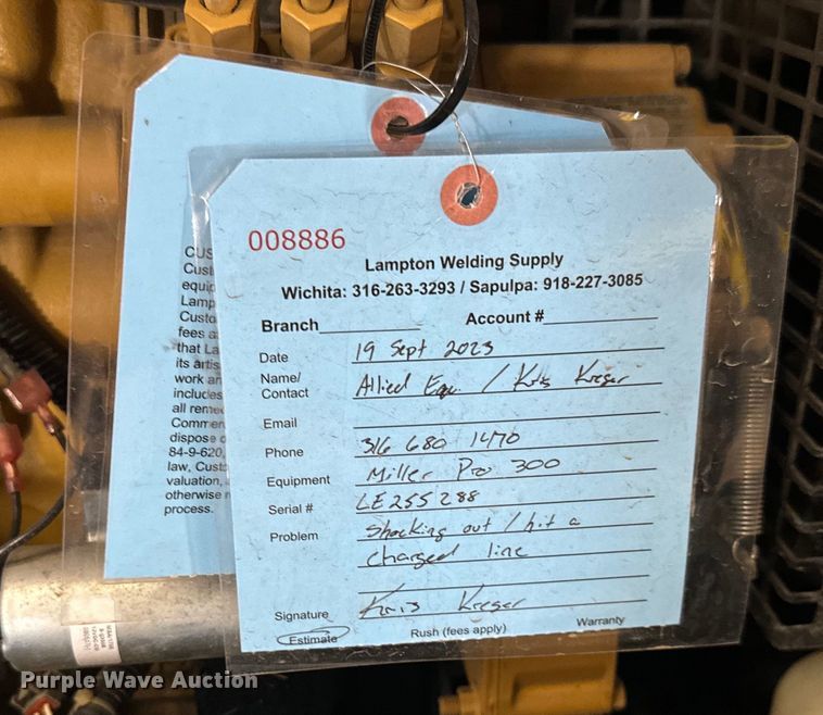 image for item LF9936 Miller Pro 300 welder/generator