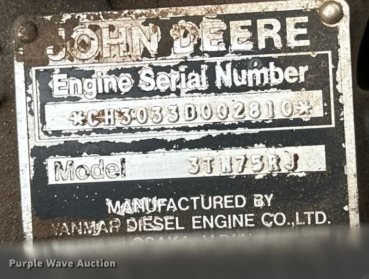 image for item LF9951 1987 John Deere 855 tractor