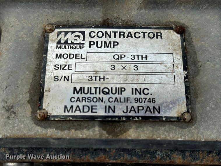 image for item LF9955 Multiquip QP-3TH pump