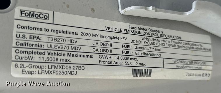 image for item NQ9721 2020 Ford F350 Super Duty XL SuperCab utility bed pickup truck