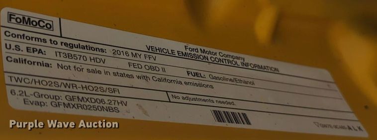 image for item NW9681 2016 Ford  F350 Super Duty utility bed pickup truck 