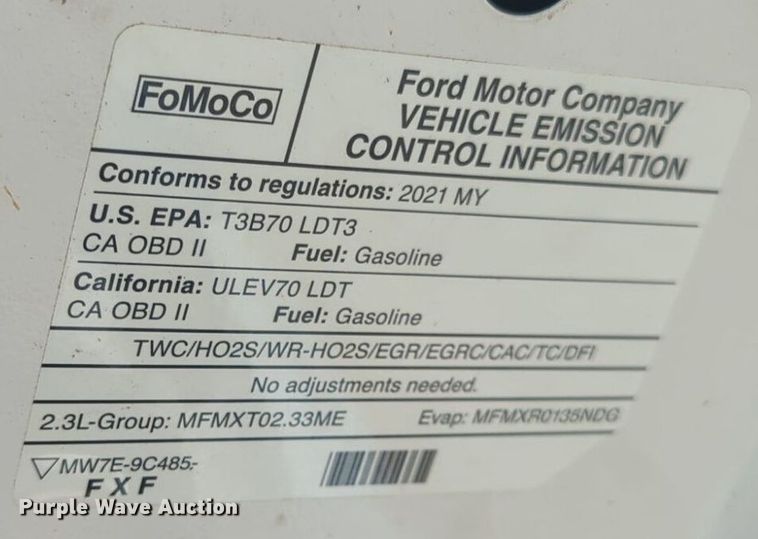 image for item NW9698 2021 Ford  Ranger  SuperCab utility bed pickup truck