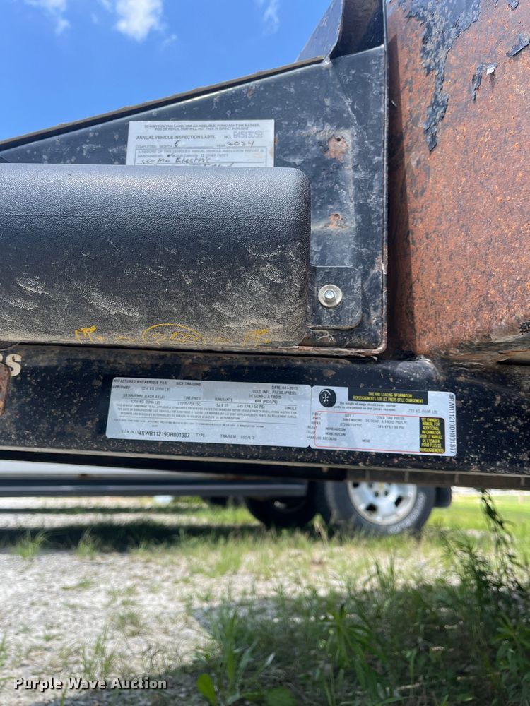 image for item OF9769 2013 Rice Trailers Stealth SST7612 utility trailer