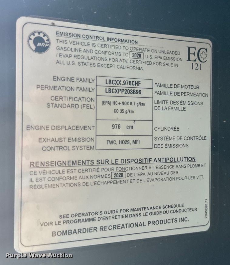 image for item OF9903 2019 Can-Am Defender utility vehicle