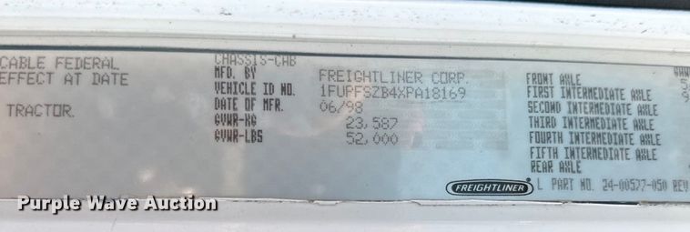 image for item DG4469 1999 Freightliner  FLD dump truck