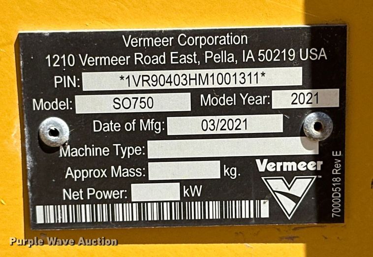 image for item DK6664 2009 Vermeer RTX750 trencher