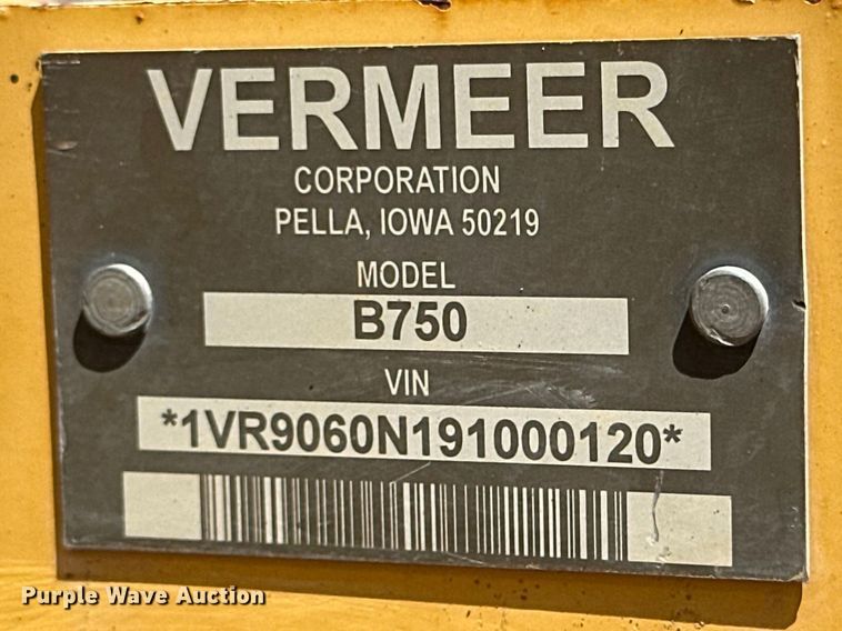 image for item DK6664 2009 Vermeer RTX750 trencher