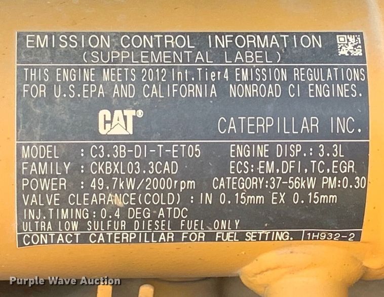 image for item DM1744 2012 Caterpillar 308E CR mini excavator