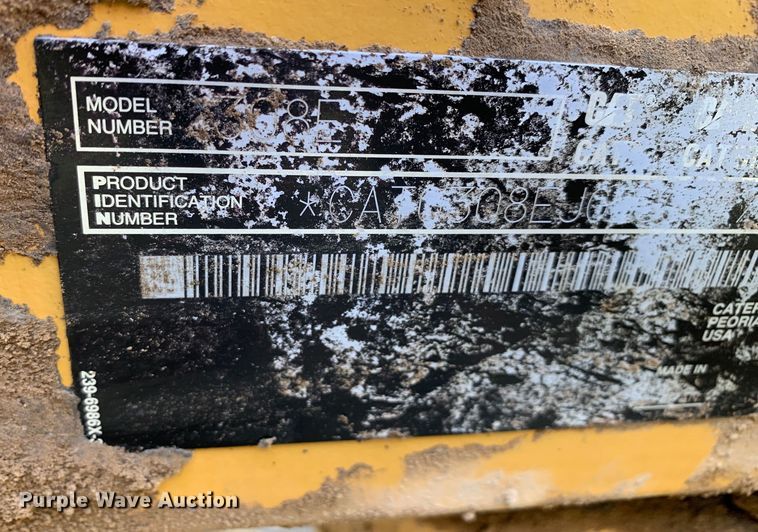 image for item DM1744 2012 Caterpillar 308E CR mini excavator