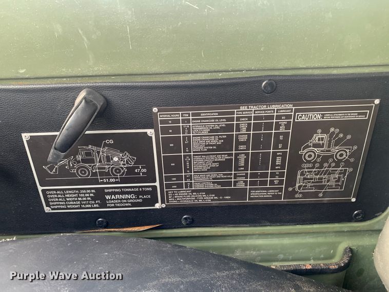 image for item DM1747 1988 Freightliner  Unimog FLU419 emplacement excavator