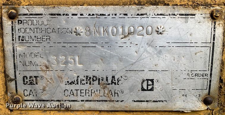 image for item DM7955 1994 Caterpillar 325L excavator