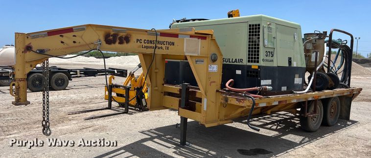 image for item DO2457 2000 Sullair  375 JD air compressor with trailer