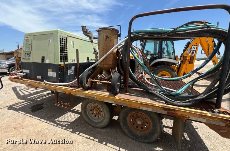 image for item DO2457 2000 Sullair  375 JD air compressor with trailer