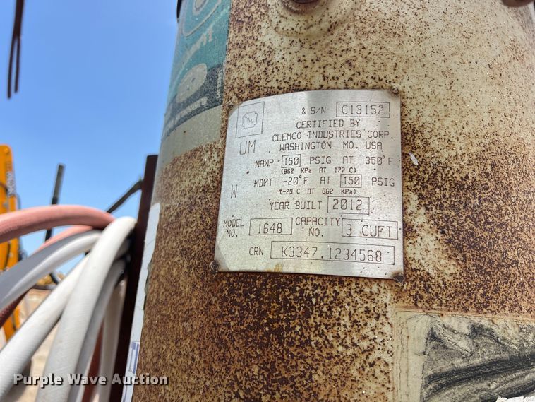 image for item DO2457 2000 Sullair  375 JD air compressor with trailer