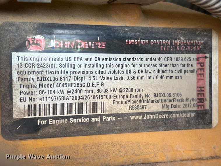 image for item DO2457 2000 Sullair  375 JD air compressor with trailer