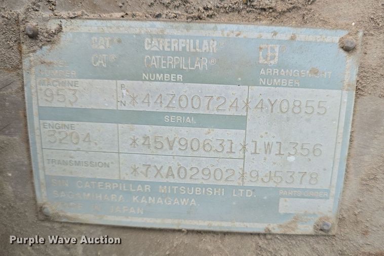 image for item DQ4527 1990 Caterpillar 953 loader