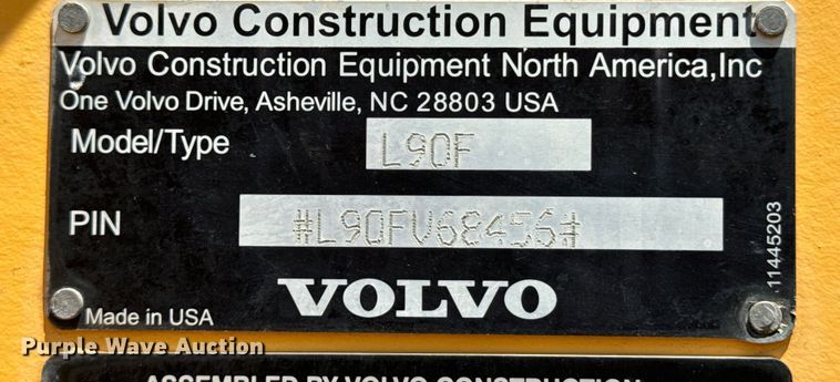 image for item DQ6924 2008 Volvo L90F wheel loader