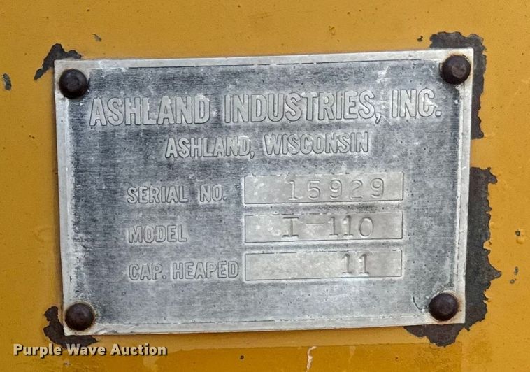 image for item DQ6939 1980 Ashland Industries I-110 scraper