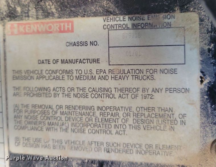 image for item DR4400 2001 Kenworth W900 ready mix truck