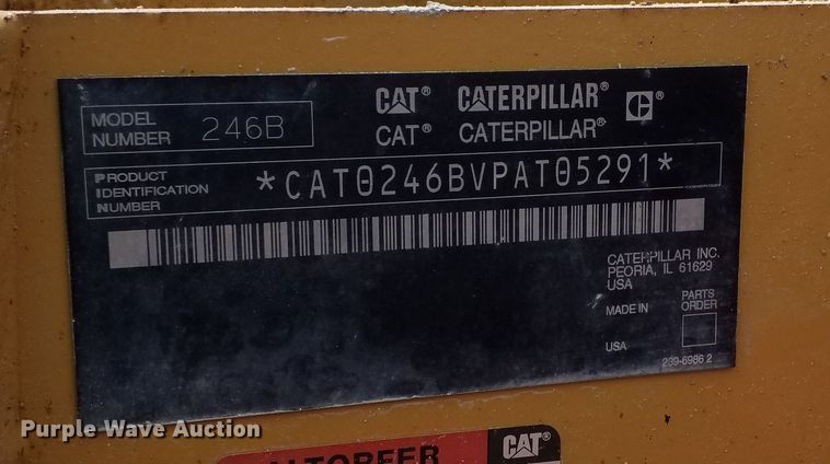 image for item DR4404 2007 Caterpillar 246B skid steer loader